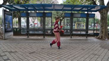 Así estaba el panorama en la ciudad este martes con el paro de colectivos