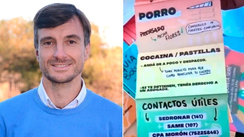 Lucas Ghi, el intendente de Morón. Su municipio repartió folletos que recomiendan tomar 