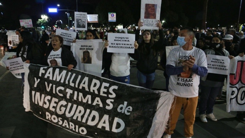 La Asociación Familiares y Víctimas de Inseguridad marcharon otra vez.