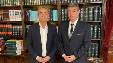 Javkin junto a Horacio Rosatti en Buenos Aires