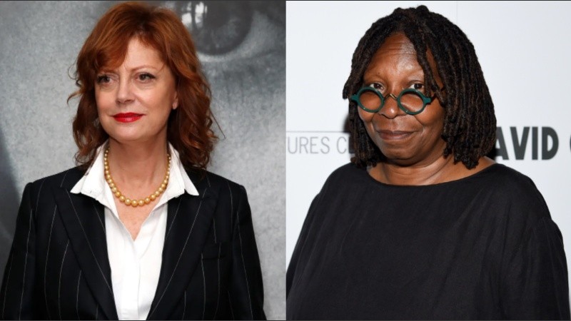 Las actrices Susan Sarandon y Whoopi Goldberg.