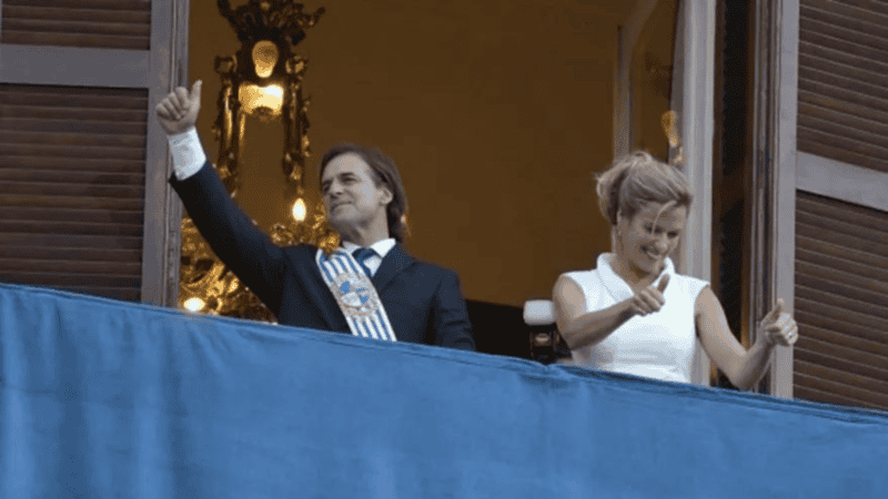 En otros tiempos, Lacalle Pou junto a Ponce de León