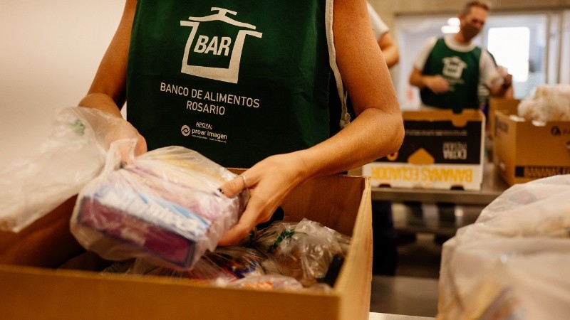 El Banco de Alimentos de Rosario colabora con 330 organizaciones de la ciudad.