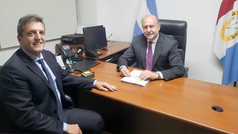 Perotti y Massa se reunieron para avanzar sobre los temas de seguridad en la provincia.