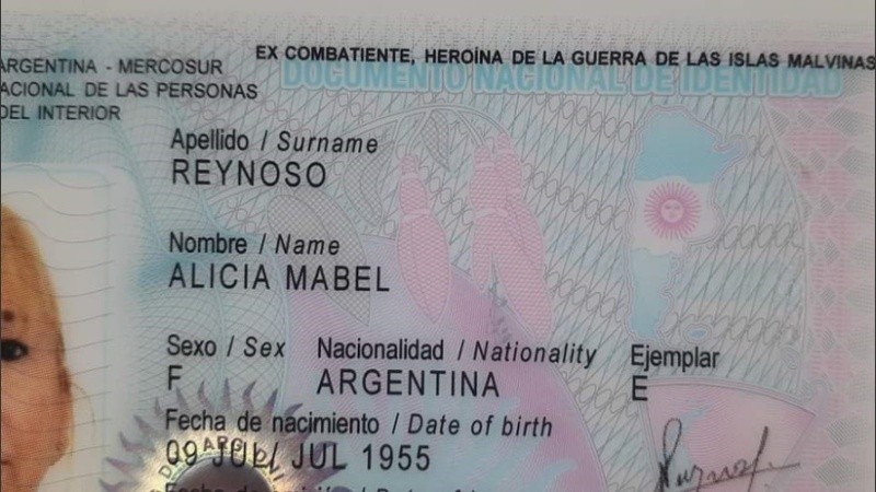 La leyenda en el documento de la enfermera.