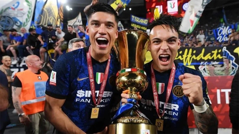 En un duelo con varios argentinos, la Copa Italia terminó en manos de Lautaro y Correa.