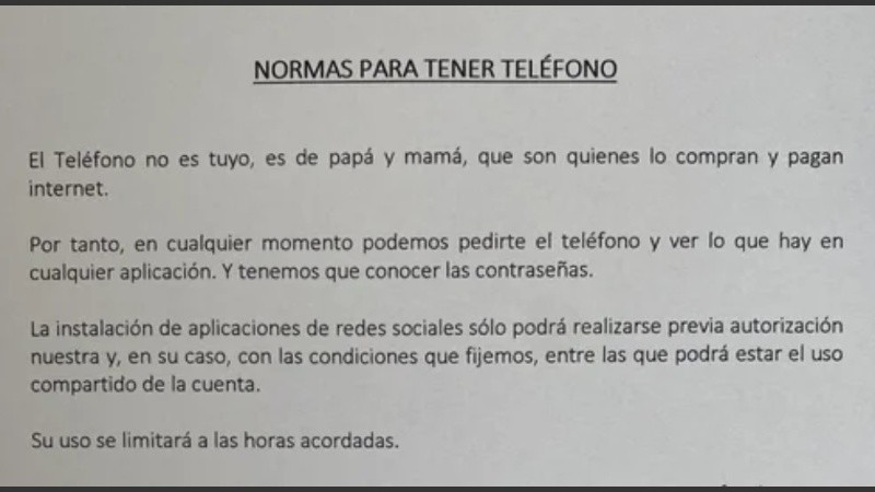 Las órdenes deben ser acatadas para seguir utilizándolo. 
