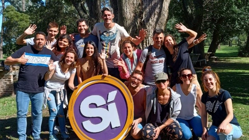 Parte de los voluntarios de Rosario, en el encuentro Nacional por los 10 años de Fundación Sí.