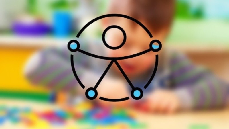 El logo de accesibilidad universal. 