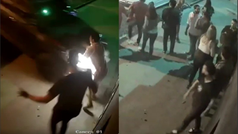 Como venganza, el propietario de la camioneta arremete contra el comercio donde tuvo problemas.