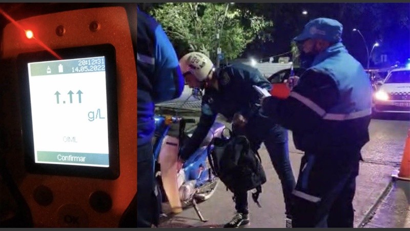 En Rosario rige la alcoholemia cero, pero entre los agentes de tránsito hubo asombro por estos dos casos.