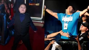 La imágen de Dieguito se comenzó a comparar con la de Diego en Rusia 2018.