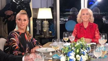 La foto de cuando Marcela y Mirtha estuvieron en Rosario.