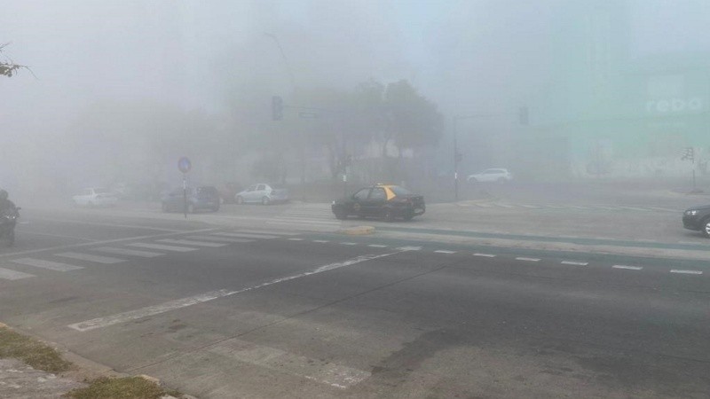 Se veía poco y nada esta mañana.