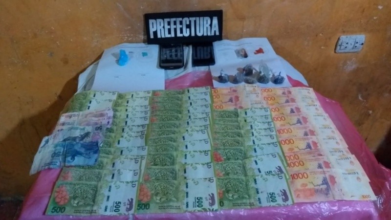 DInero en efectivo secuestrado.
