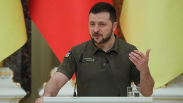 El presidente ucraniano Volodimir Zelenski.