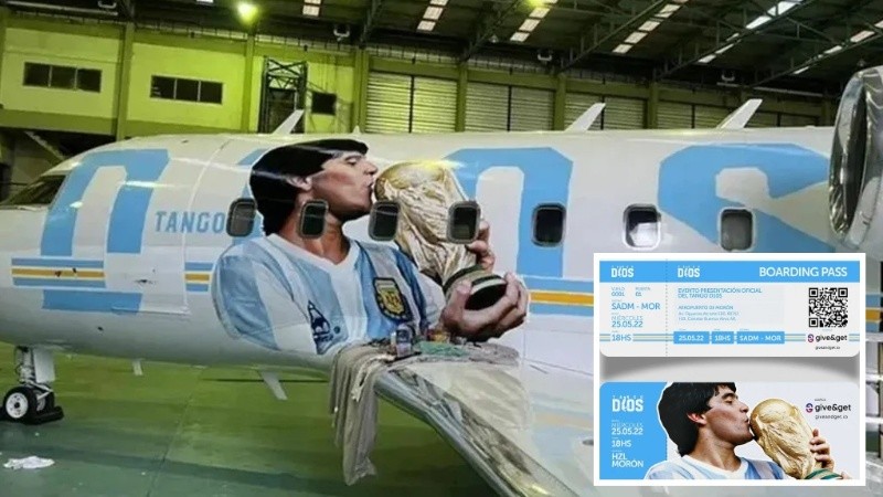 La Iglesia Maradoniana de Rosario estuvo presente en el acto de presentación. 