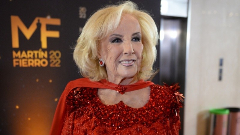 La última aparición pública de Mirtha había sido días antes de dar positivo de coronavirus en la entrega de los Martín Fierro.