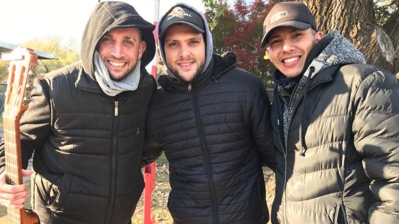 Mucho frío, pero mucho expectativa. 