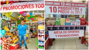 Durante la tarde del jueves, los clientes hicieron fila en la puerta del kiosco para acceder a las ofertas y, con algo de nostalgia, agradecieron los buenos precios.