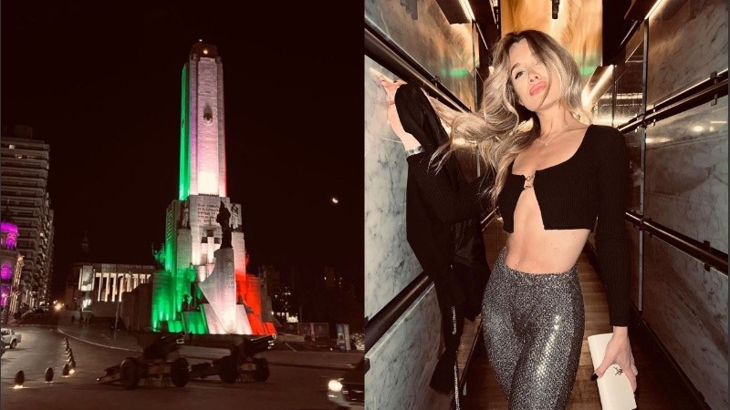 La ex pareja de De Paul estuvo por la ciudad y lo mostró en sus redes.