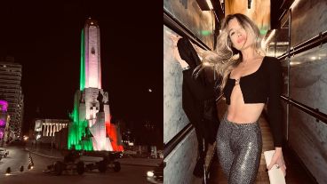 La ex pareja de De Paul estuvo por la ciudad y lo mostró en sus redes.