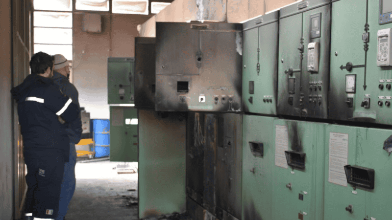 La Estación Transformadora de Capitán Bermúdez explotó este viernes por la tarde.