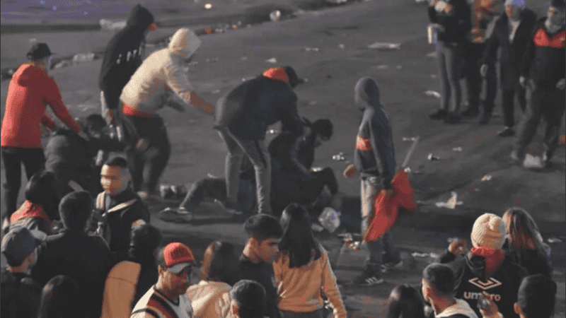 El momento posterior a la agresión.