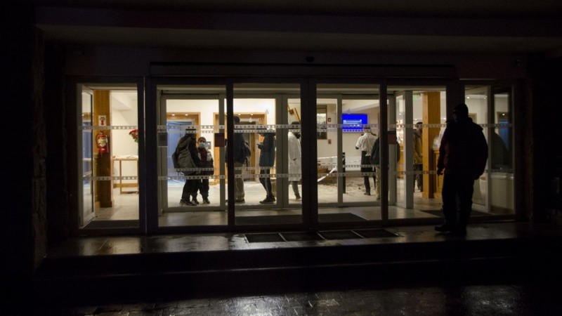 Incertidumbre en la puerta del hotel en Bariloche