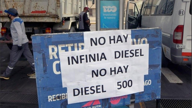 El faltante de combustible afecta principalmente al norte del país.