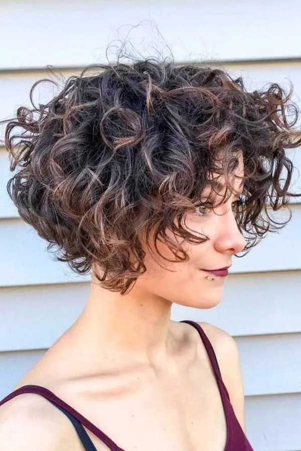cortes de pelo bob pelo rizado