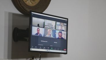 Alvarado siguió la lectura del veredicto desde la cárcel federal de Ezeiza.