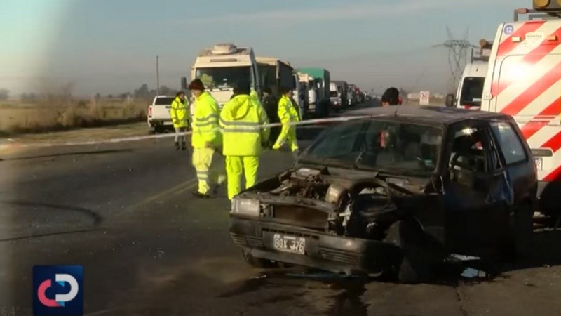 La circulación vehicular estuvo interrumpida hasta las 9.30.