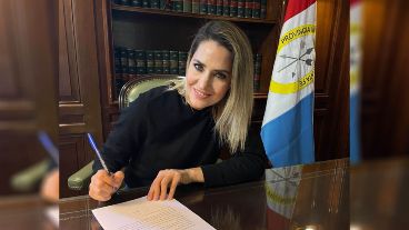 Carolina Losada está militando la boleta única a nivel nacional.