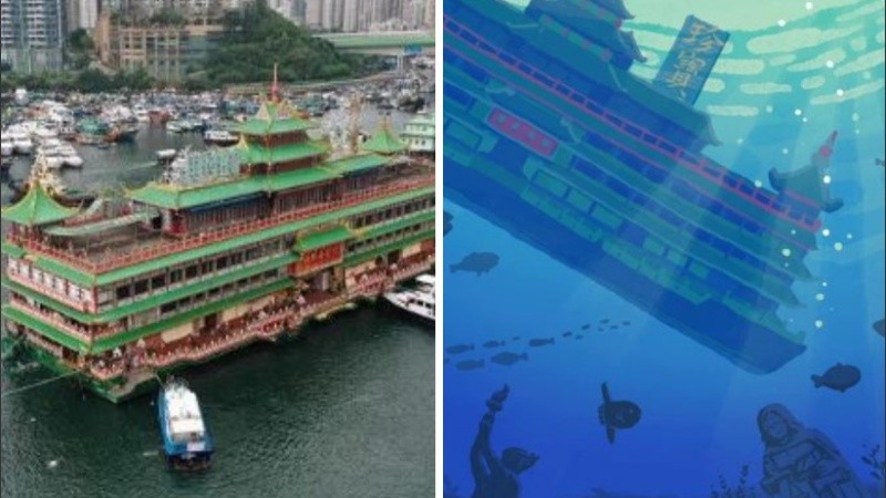 Pese a los intentos de salvarlo, la embarcación se hundió finalmente el domingo.