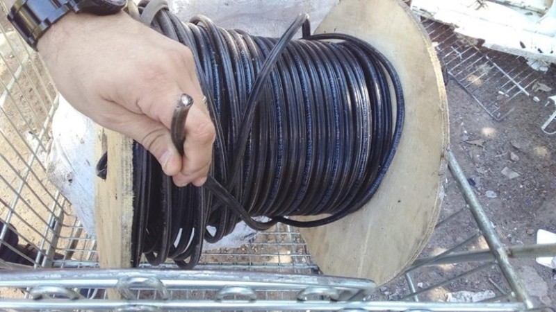 El robo de cables es un fenómeno que preocupa en la región.