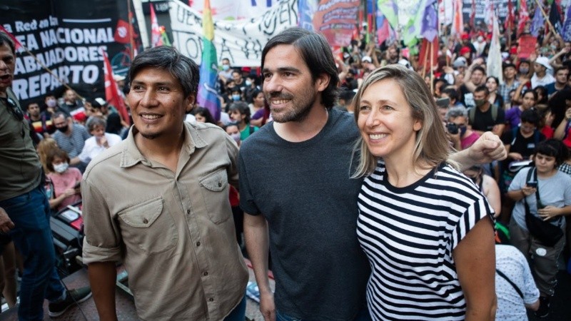 Del Caño anunció las precandidaturas de Miriam Bregman y Vilca