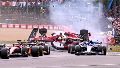 Los videos del impresionante accidente en la Fórmula 1: el chino Zhou salvó su vida de milagro