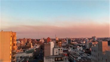 Hacía mucho que no se sentía tanto humo en la ciudad como el sábado.