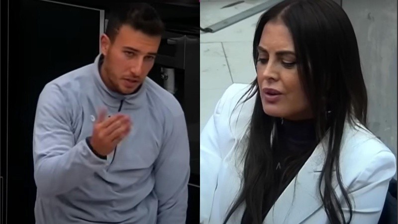 El cruce entre Martín Salwe y Silvina Luna.