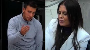 El cruce entre Martín Salwe y Silvina Luna.