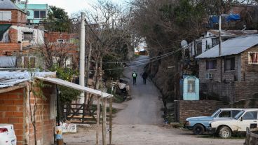 Las calles pronunciadas le dan una forma particular al barrio.