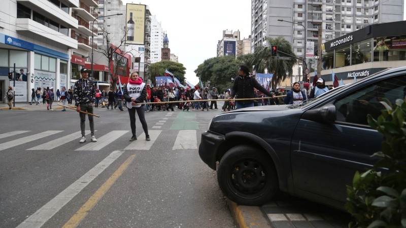 La movilización generó muchas complicaciones en el tránsito.