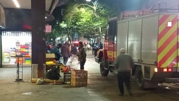 La fuga de gas se registró en plena peatonal San Martín.