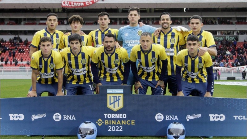 Los once titulares de Central que salieron a la cancha frente a Independiente.