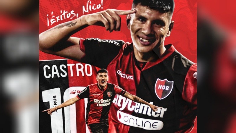 Newell's despidió a Castro en sus redes sociales. 