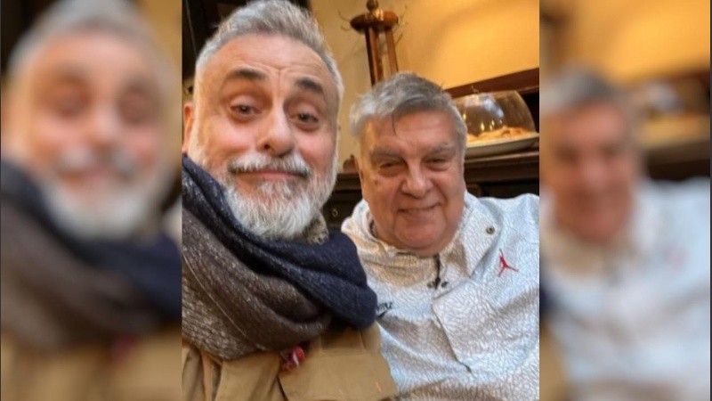 Los periodistas Jorge Rial y Luis Ventura.