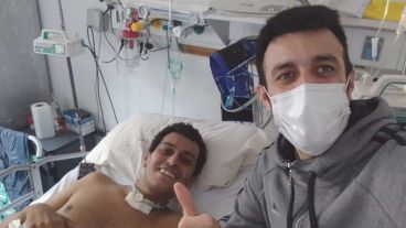 El joven policía estuvo un mes y medio en cuidados intensivos.