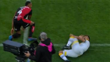 La fuerte falta del colombiano.