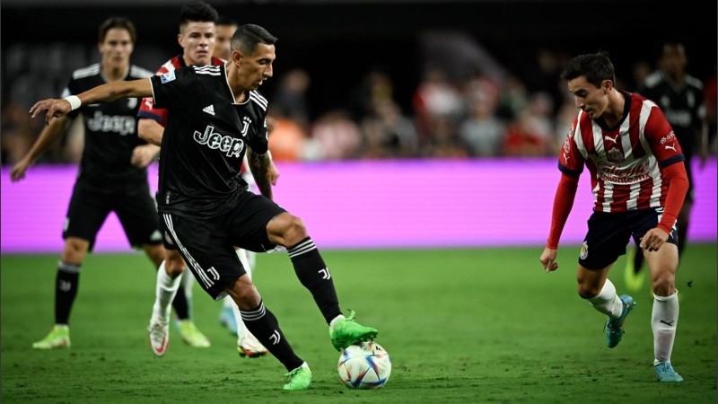 Di María jugó por primera vez con la camiseta de Juventus.